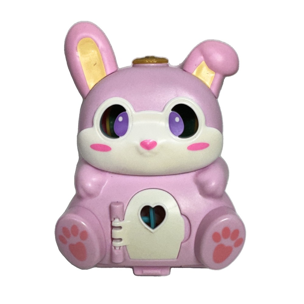 Mattel Polly Pocket Flip &‎ Find Pink Bunny Compact Collectible